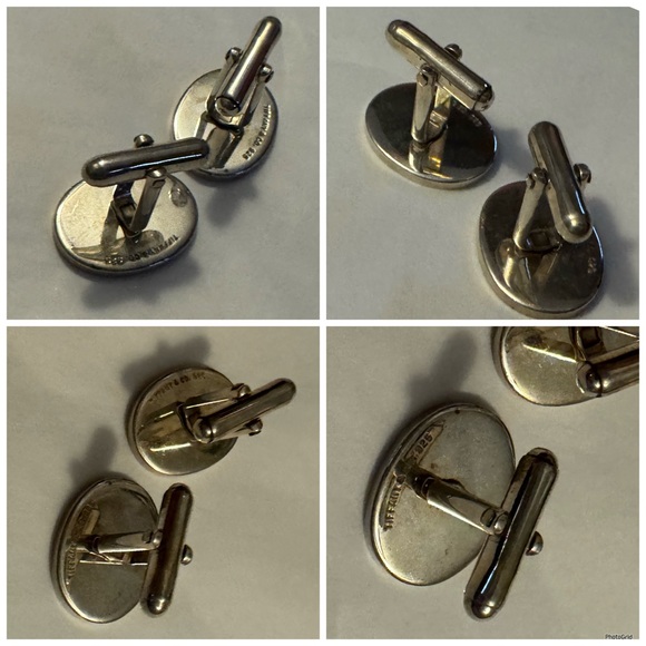 Tiffany & Co AUTHENTIC Vintage 925 Sterling Silver Cufflinks Cuff Links - Picture 13 of 16